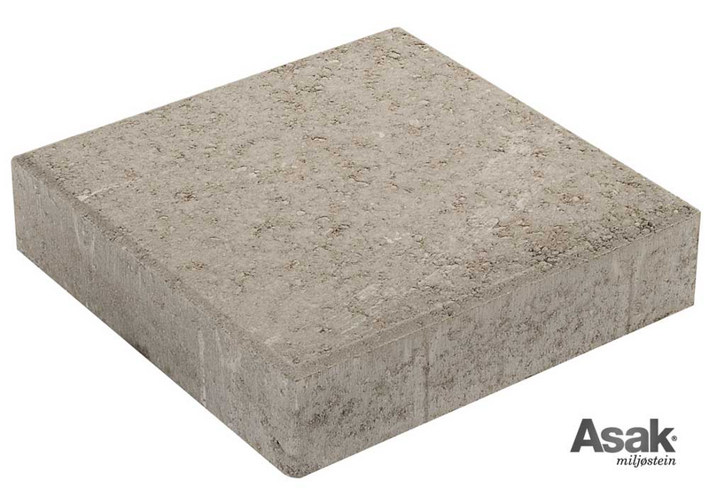 Helle grå kjøresterk 30X30X7 - Asak