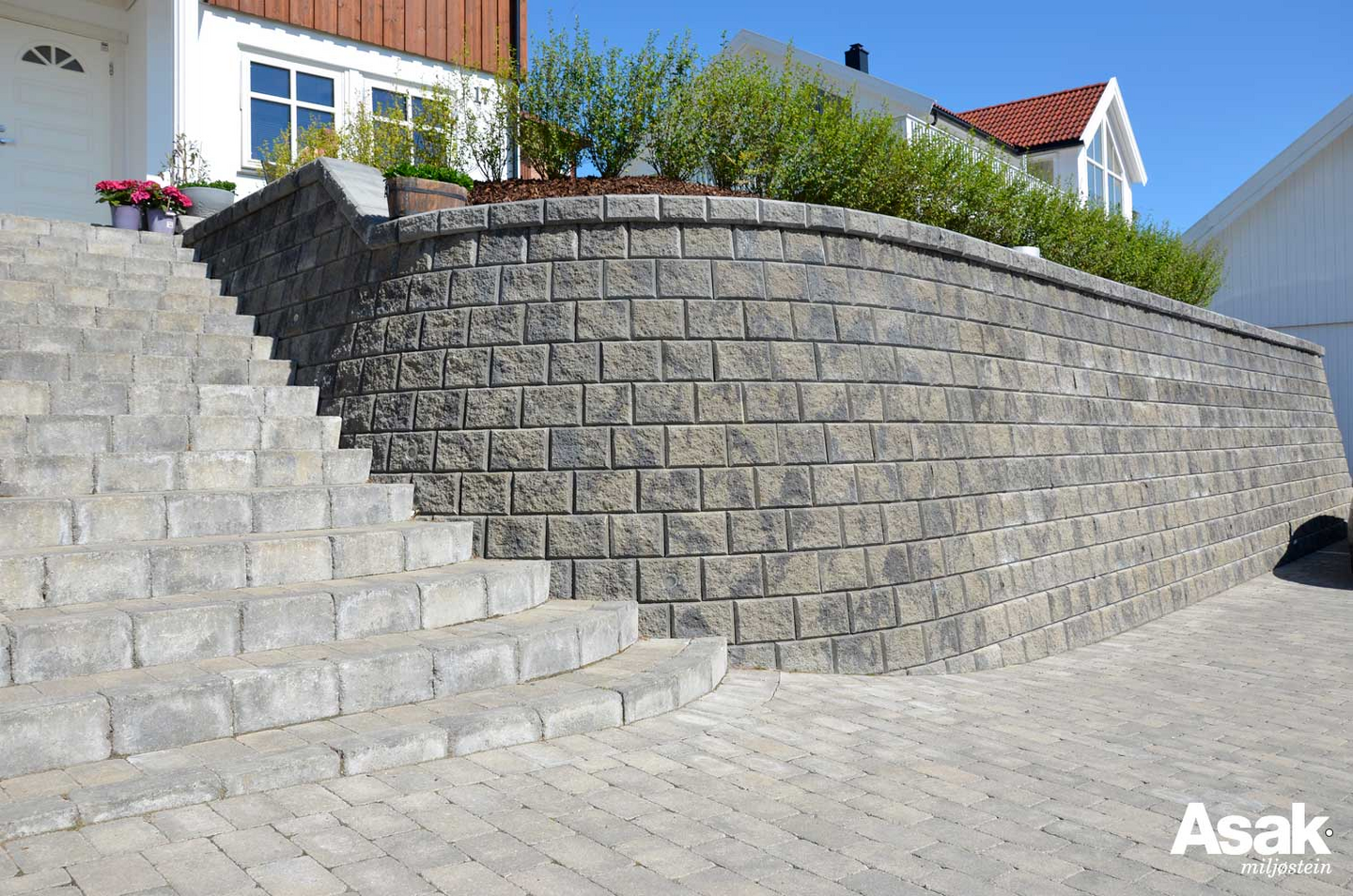 Støttemur Mini Exclusive Gråmix Toppstein - Asak