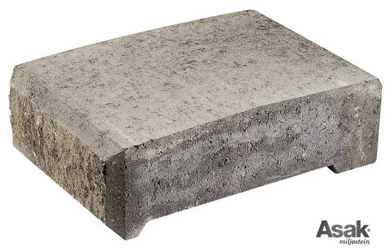 Støttemur Mini Exclusive Gråmix Toppstein - Asak