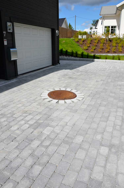 BELEGNINGSSTEIN HERREGÅRD 1/1 GRÅMIX 5CM TROMLET