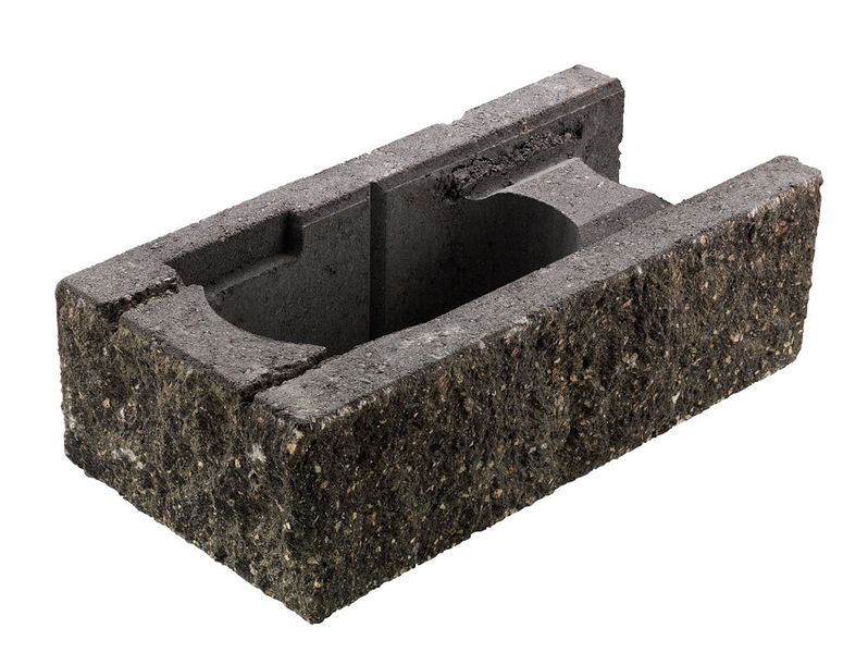 Spittblokk Gråmix Ende 50X25X15cm - Asak