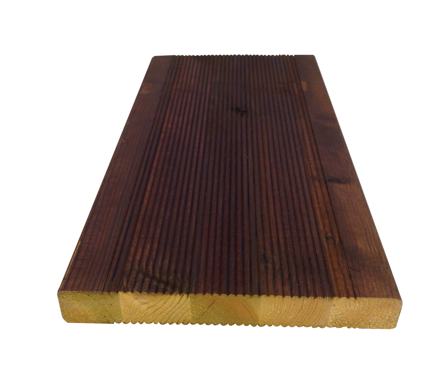 Terrassebord Rillet 28x220 Furu Royalimpregnert Brun - Alvdal Royal