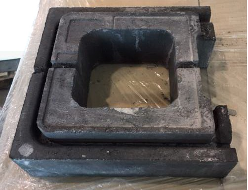 Støttemur Modul 1/2 stein koksgrå - Asak