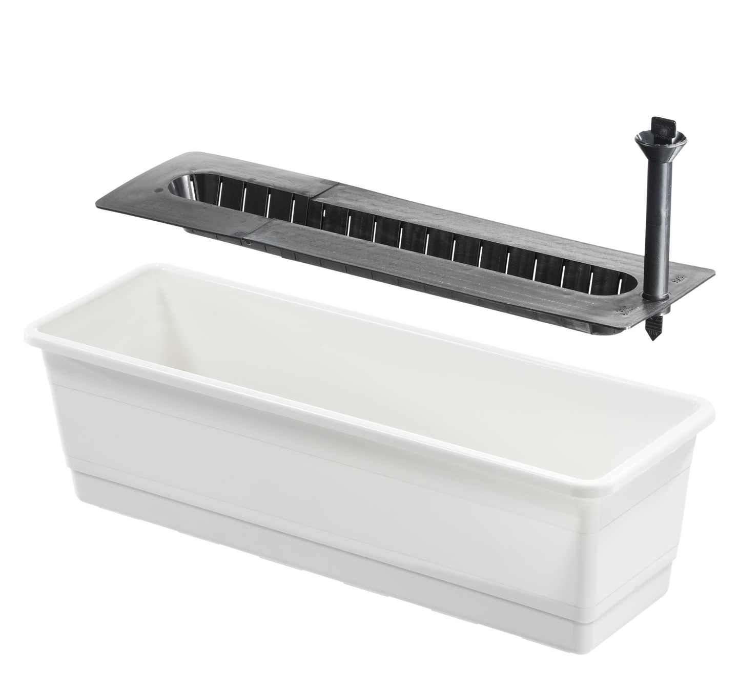 Parvekelaatikko Orthex kestokastelu 55cm valkoinen