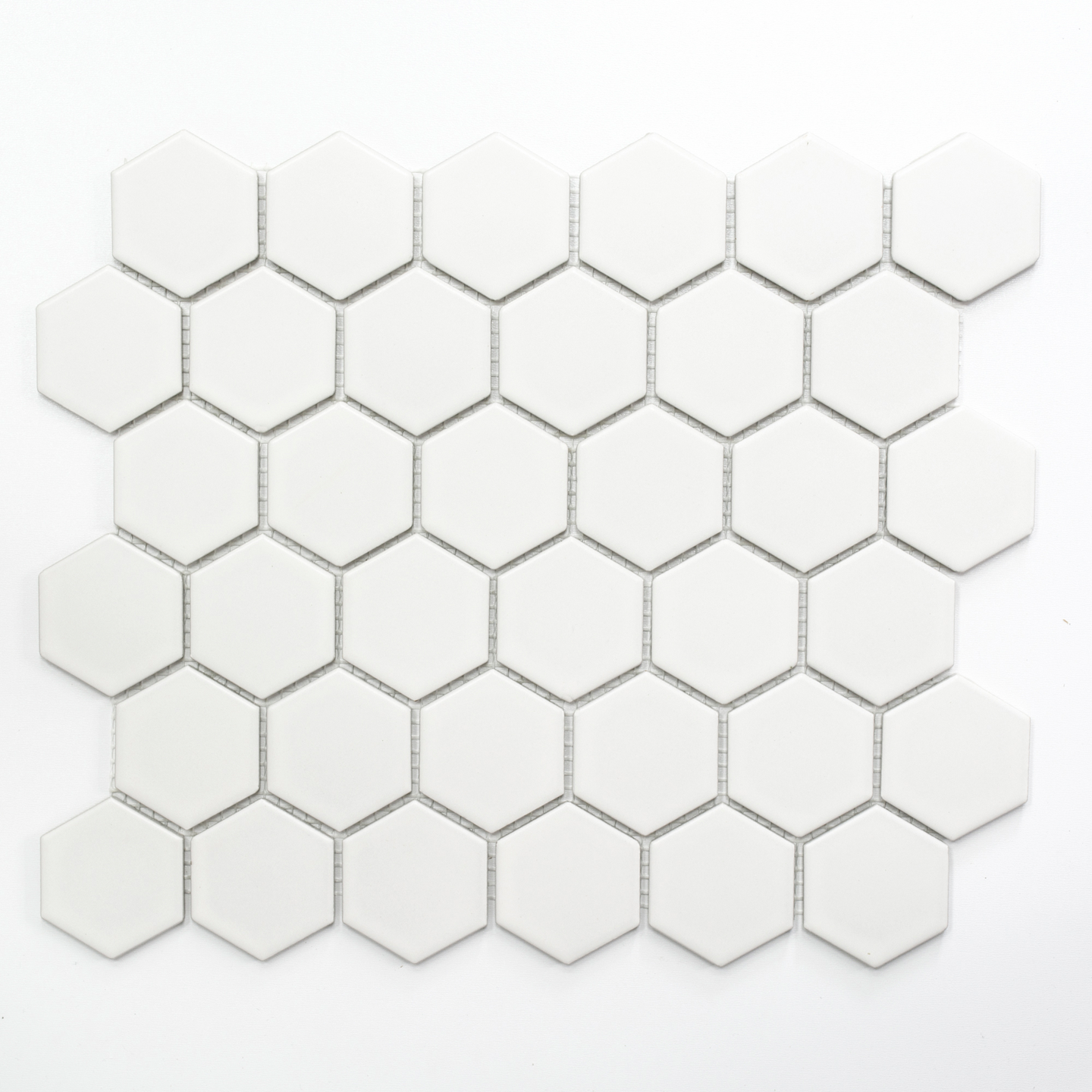 FLIS MOSAIC HEXAGON  HVIT MAT HX086