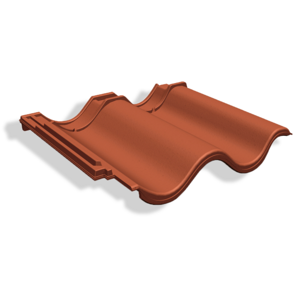 TAKST FALSET TEGL TVILLING NATURRØD