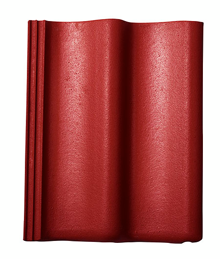 Takstein Protector2 rød normalstein - Zanda