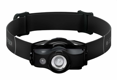 Otsalamppu Ledlenser MH4 musta/musta musta 400lm ladattava