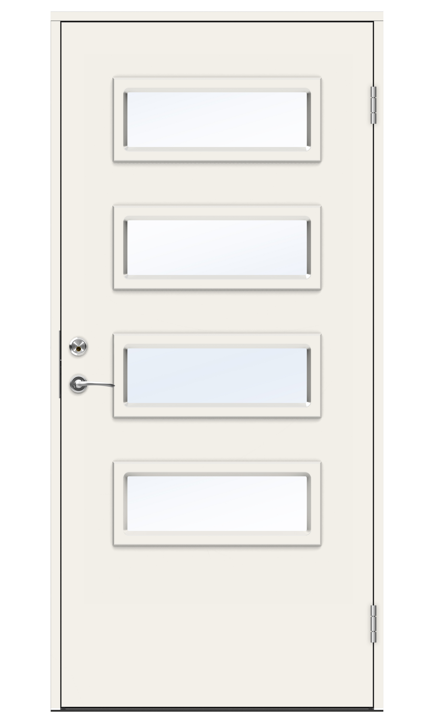 DØRSETT ELBE 10X20H HVIT