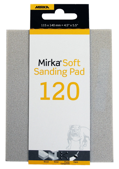 Hiomasieni Mirka pehmeä 115x140mm hieno F 120