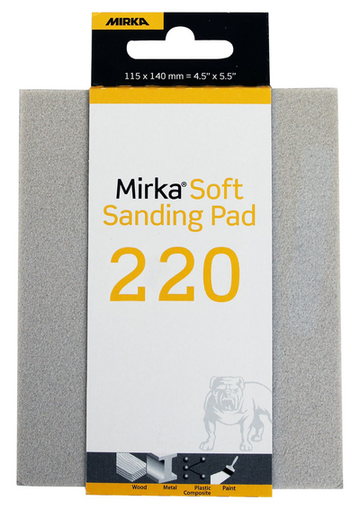 Hiomasieni Mirka pehmeä 115x140mm superhieno SF 220