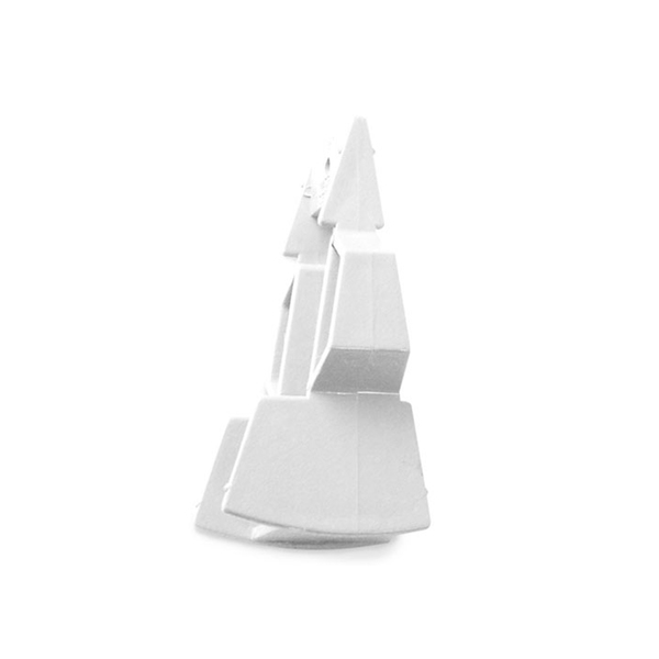 TREKANTKILE 18/27GR HVIT