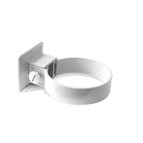 RØRKLAMMER PLAST 75MM HVIT