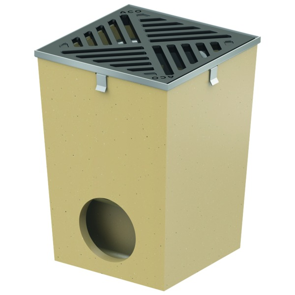 PUNKTSLUK 25,5X25,5X36CM  M/GALV