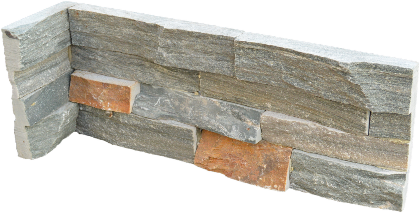 Forblendingsstein Grå/Rust Innvendig Hjørne - Stone Wall