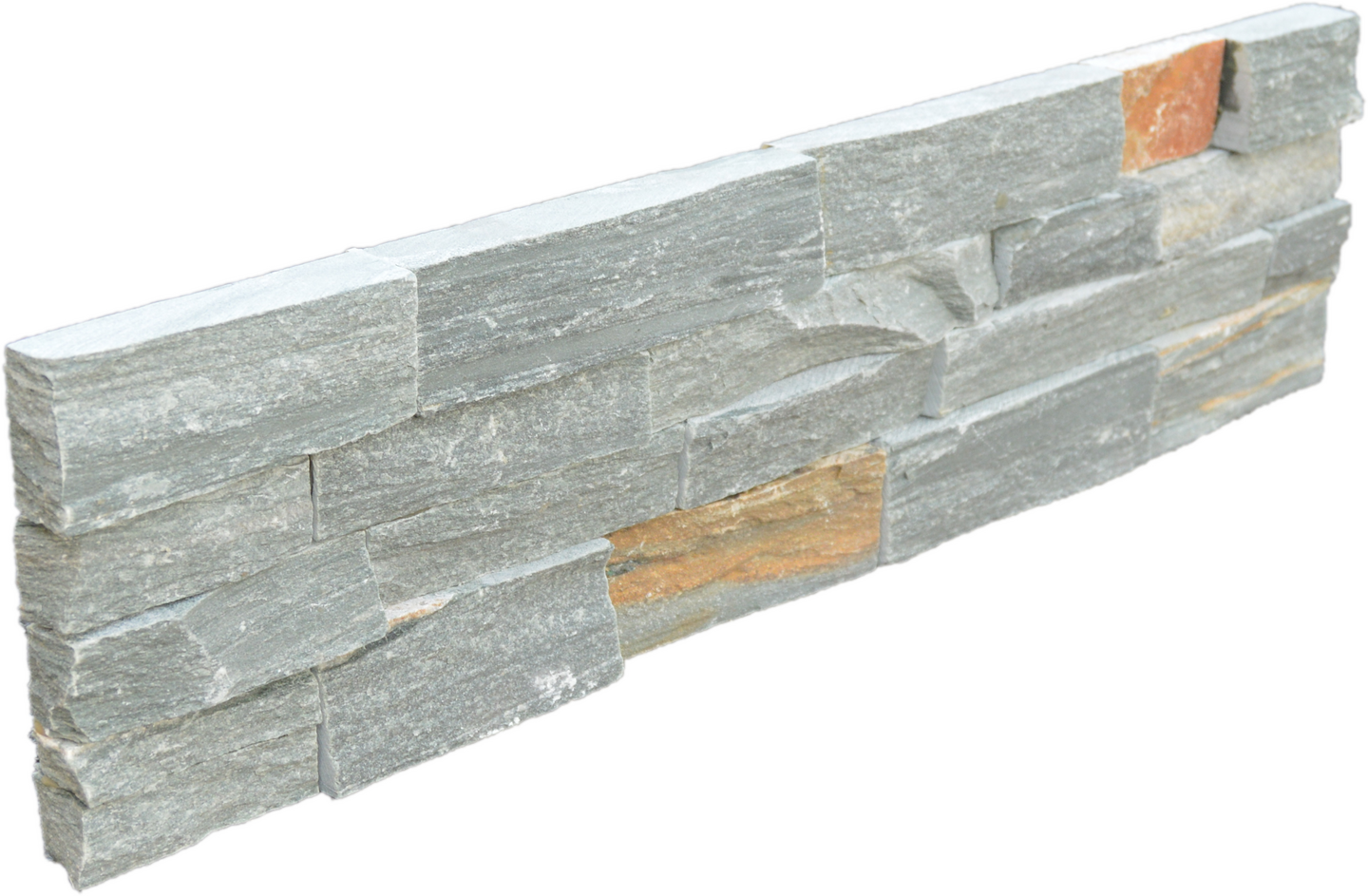 Forblendingsstein Grå/Rust Naturlig Ende - Stone Wall