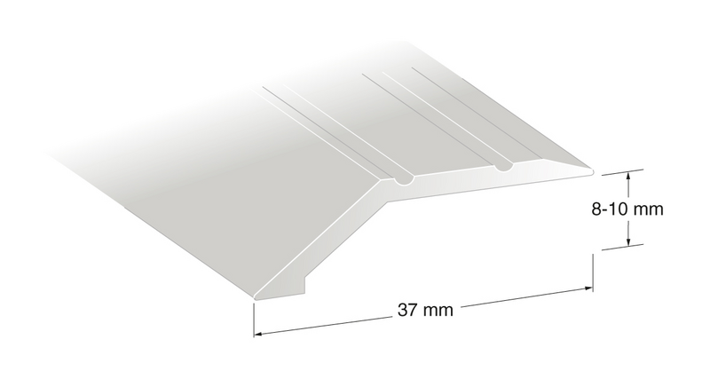 NIVÅLIST 10MM SØLV 1M