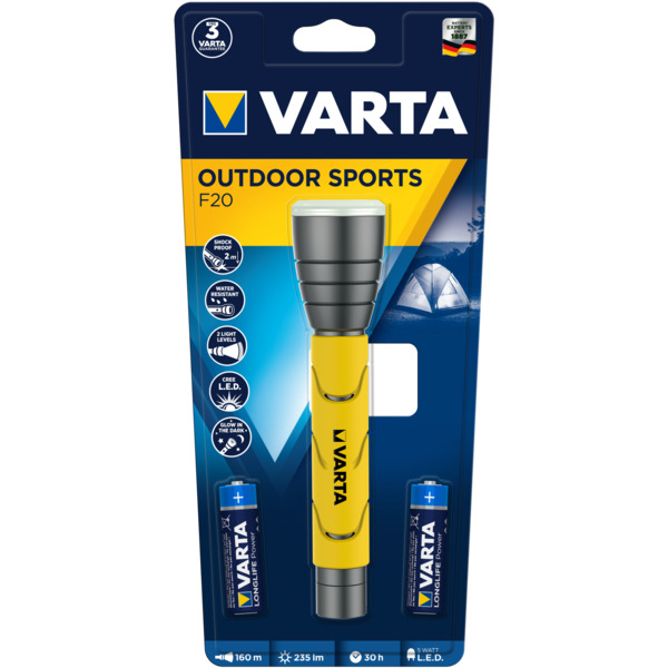 Taskulamppu Varta Outdoor Sports F20 290lm