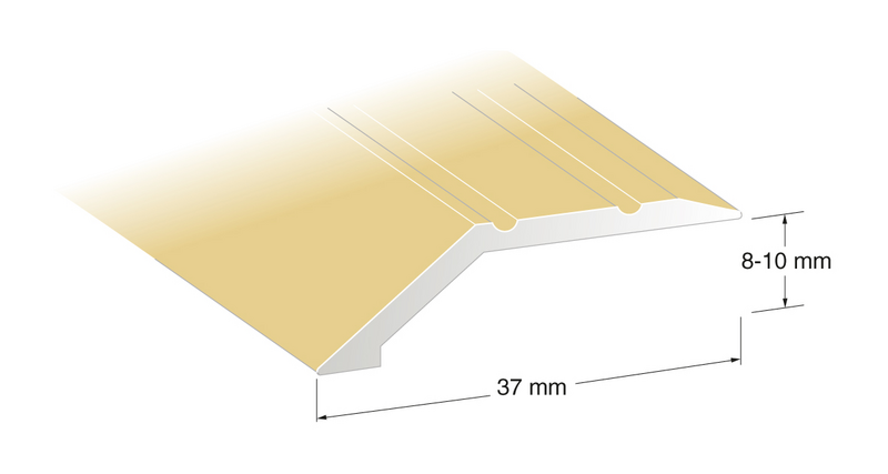 NIVÅLIST 10MM GULL 2M