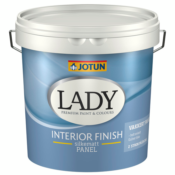 Maling Lady Interior Finish silkematt 10 hvit base 3 l - Jotun