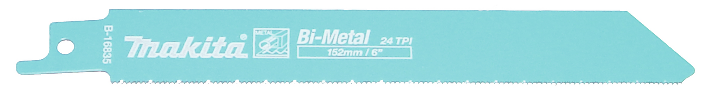 Puukkosahanterä Makita 150mm BIM 24tpi metalli 2kpl