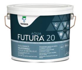 Futura Aqua 20 Kalustemaali 0,9l puolihimmeä PM1 valkoinen sävytettävissä