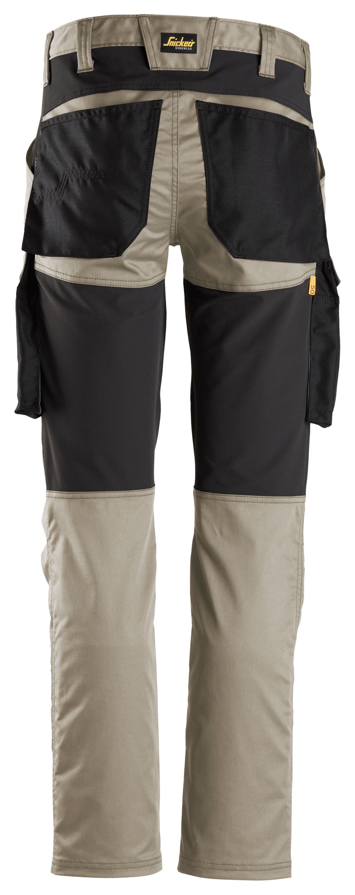 Housut Snickers AllroundWork 6803-2004 Stretch khaki/musta
