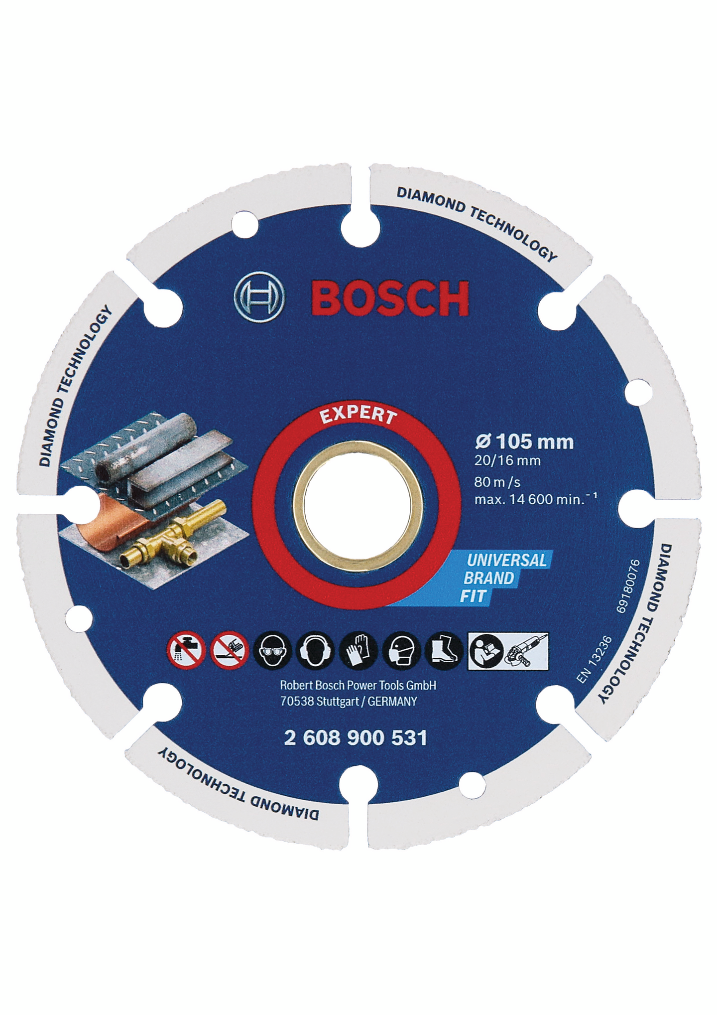 Katkaisulaikka Bosch EXPERT Diamond Metal Wheel, 105 x 20/16 mm