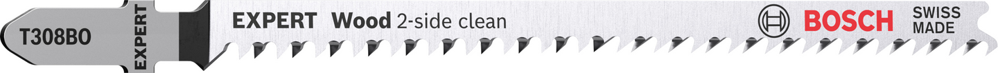 Pistosahanterä Bosch EXPERT 'Wood 2-side clean' T 308 BO, 3 kpl