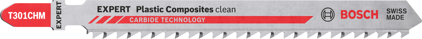 Pistosahanterä Bosch EXPERT 'Plastic Composites Clean' T 301 CHM, 3 kpl
