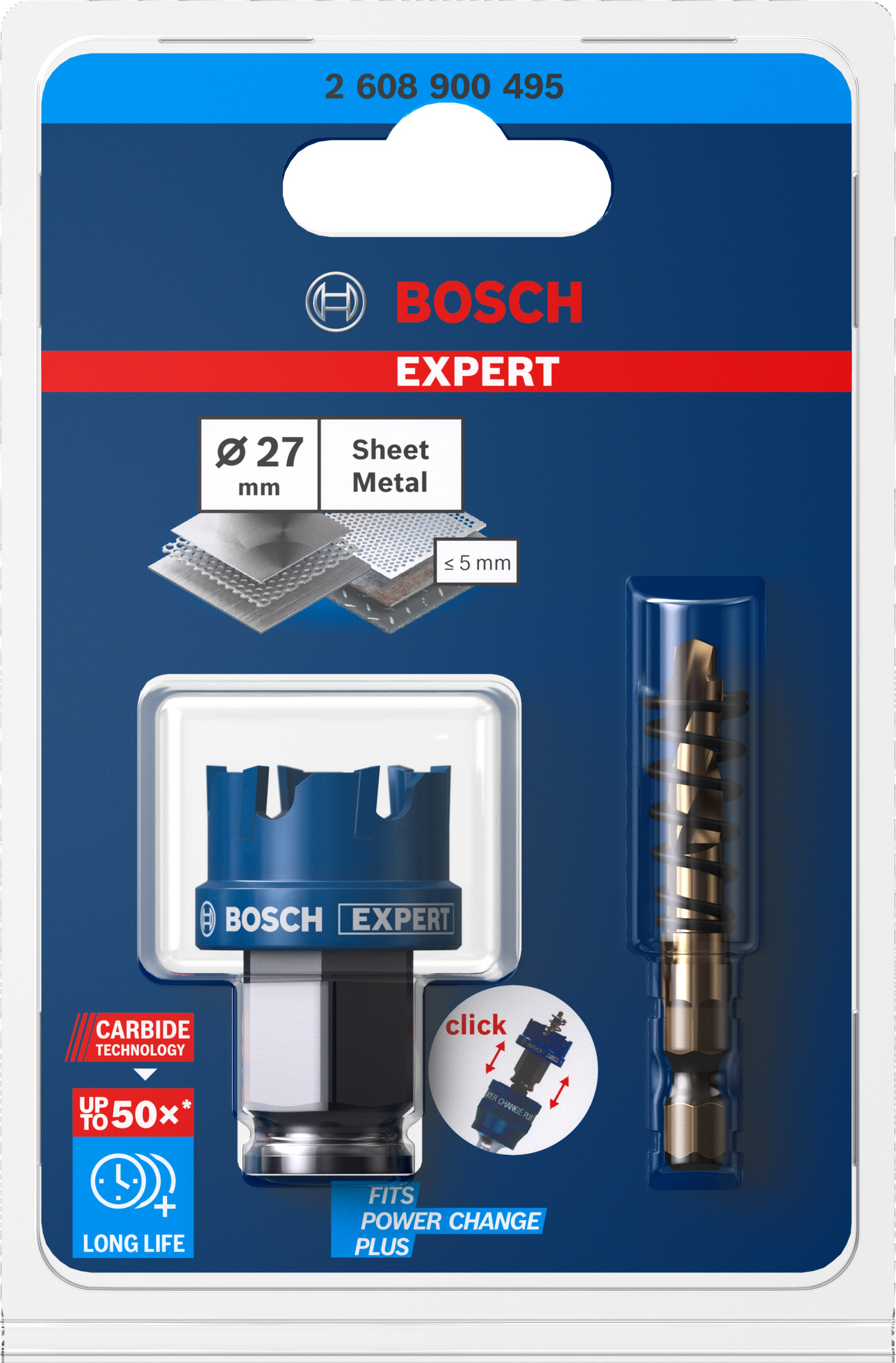 Reikäsaha Bosch EXPERT Sheet Metal, 27 x 40 mm