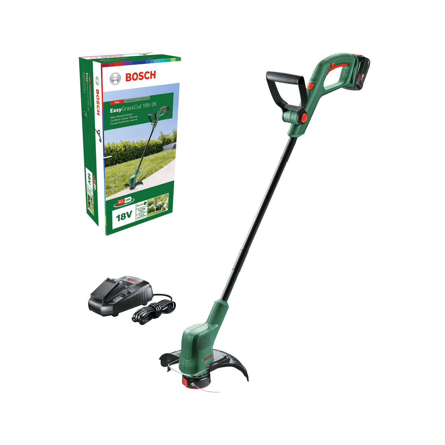 Akkutrimmeri Bosch EasyGrassCut 18V-26 1x2,5Ah