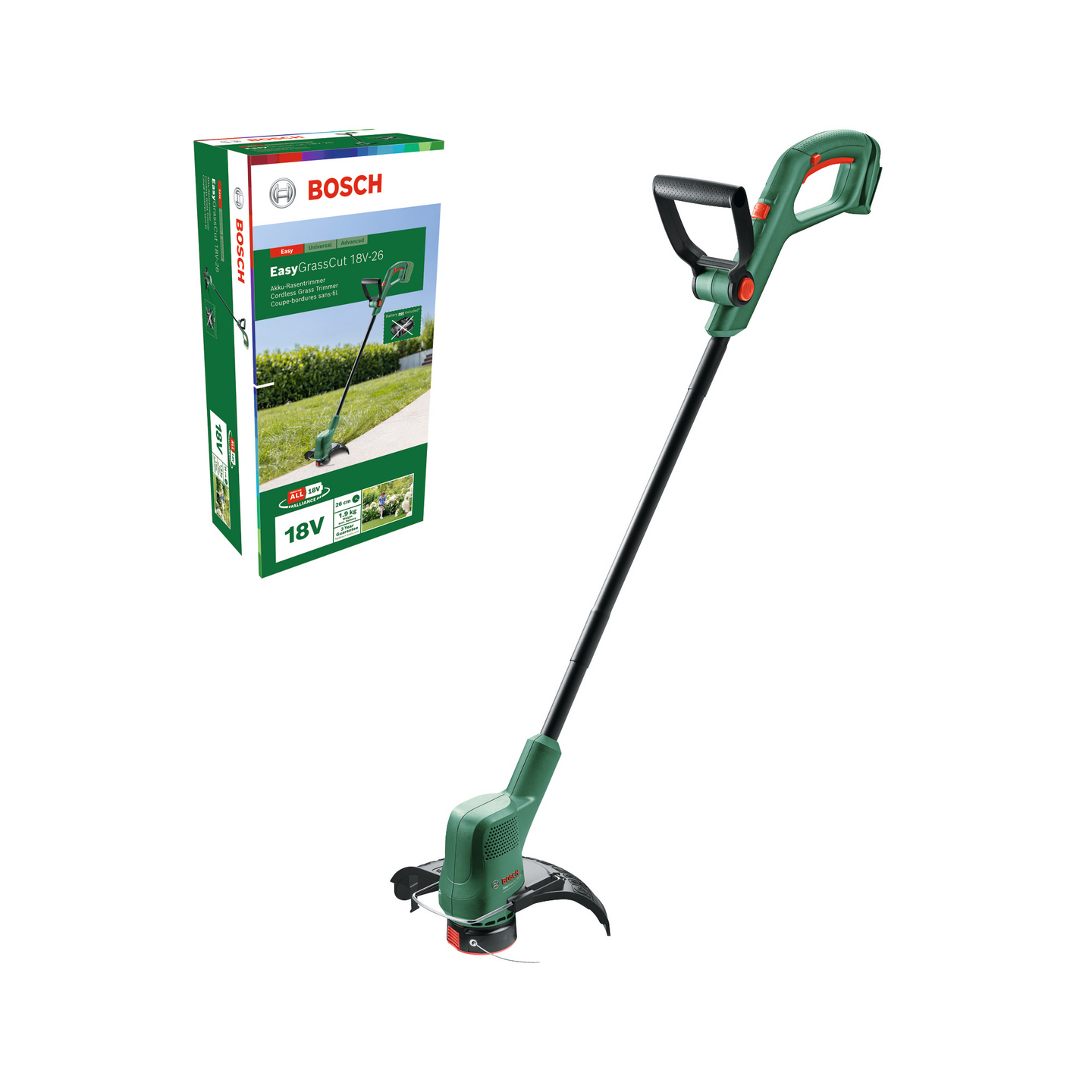 Akkutrimmeri Bosch EasyGrassCut 18V-26 Solo