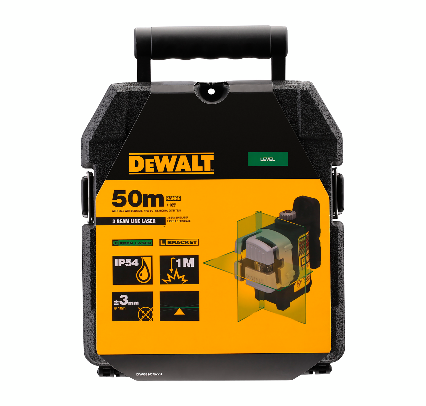 KRYSSLINJELASER 360 GRØNN DW089CG