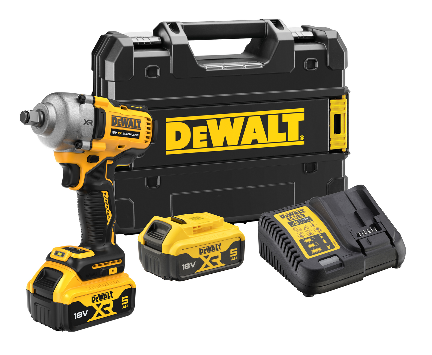Akkumutterinväännin DeWalt DCF892P2T 18V XR 1/2" 812Nm 2X5,0Ah
