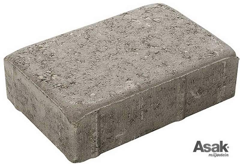 Belegningsstein Borgstein 1/1 Gråmix - Asak