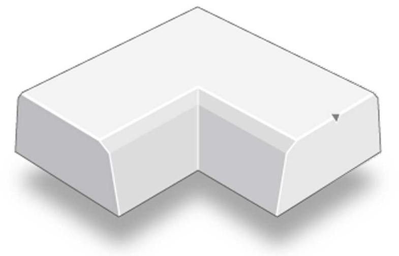 Støttemur Mini Utvendig/innvendig hjørne grå - Asak