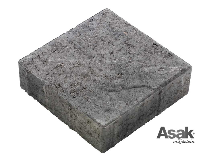 Belegningsstein Relieff Kvadrat XL gråmix - Asak