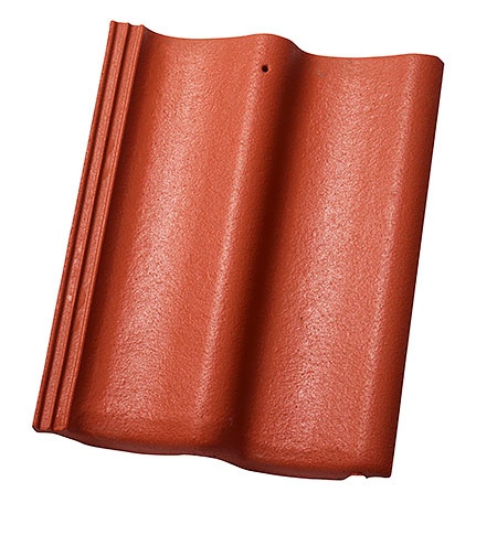 Takstein Protector2 teglrød normalstein - Zanda