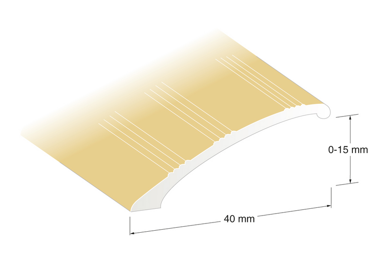 NIVÅLIST 3.2MM GULL 1M