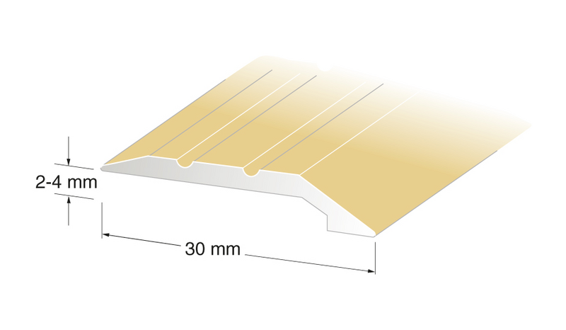 NIVÅLIST 3.2MM GULL 1M