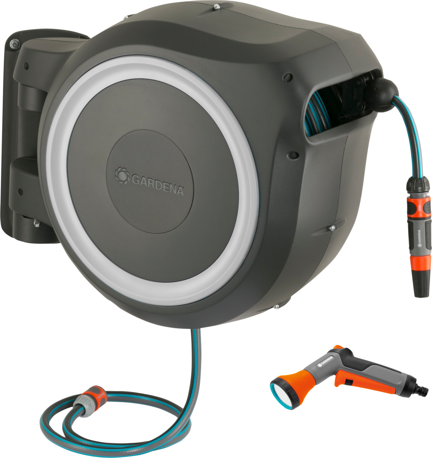 VEGGSLANGEBOKS 25 METER HVIT