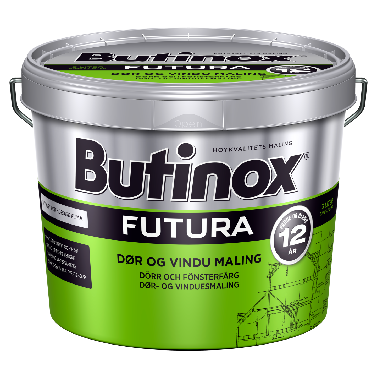 BUTINOX FUT DØR VINDU  B BA 2.7L
