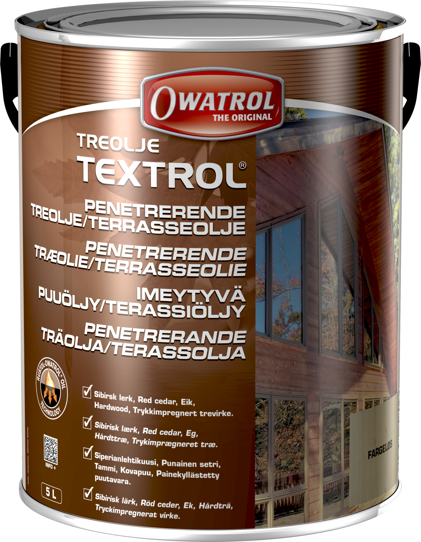 TREOLJE 5L FARGELØS TEXTROL