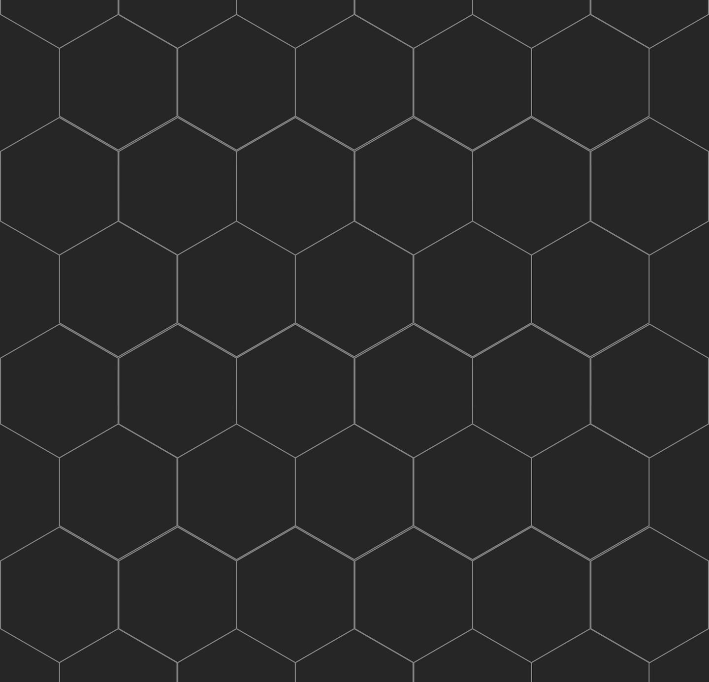 Kjøkkenplate 2024-KM71 S Black Hexagon - Fibo