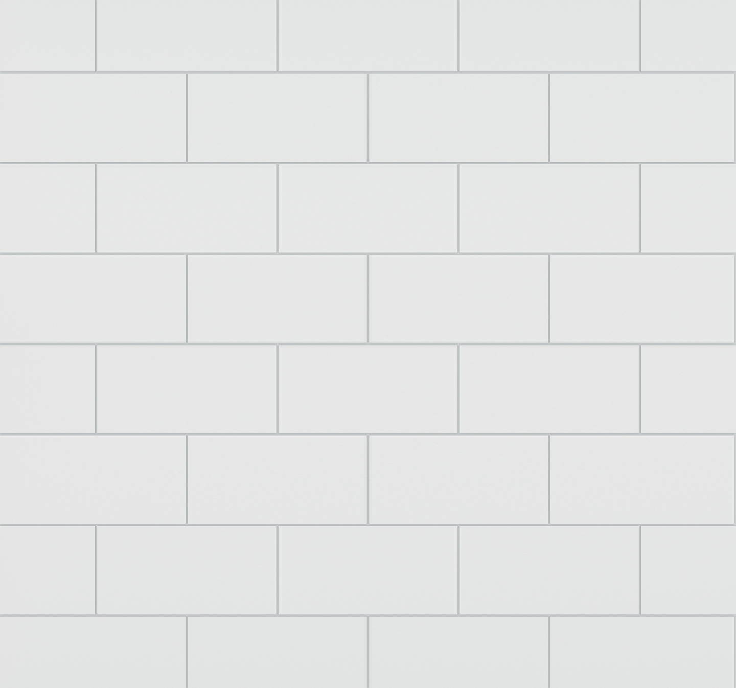 Kjøkkenplate 4091-KM70 SL White Slate Brick Wall 15x7 cm - Fibo