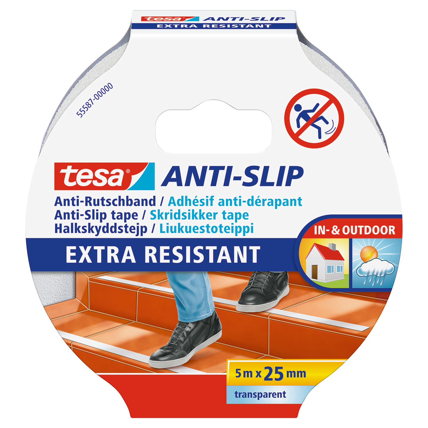 TEIP ANTISKLI  5MX25MM TRANSP