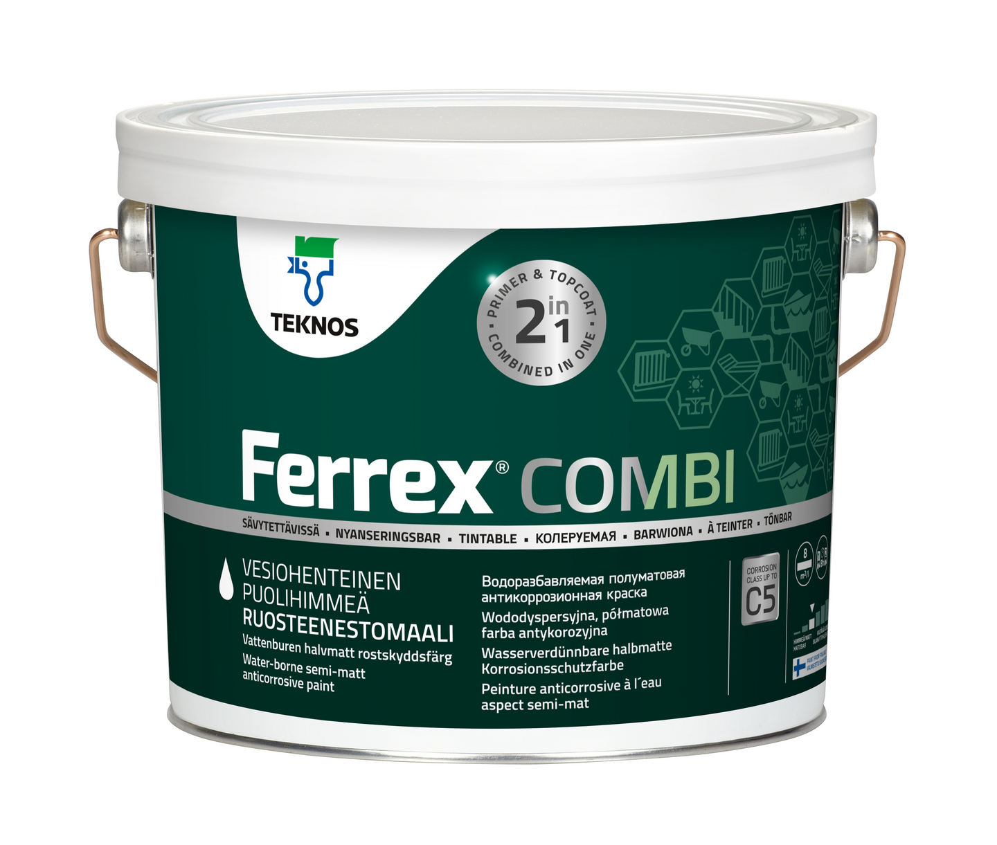 Ferrex Combi Ruosteenestomaali 3l musta