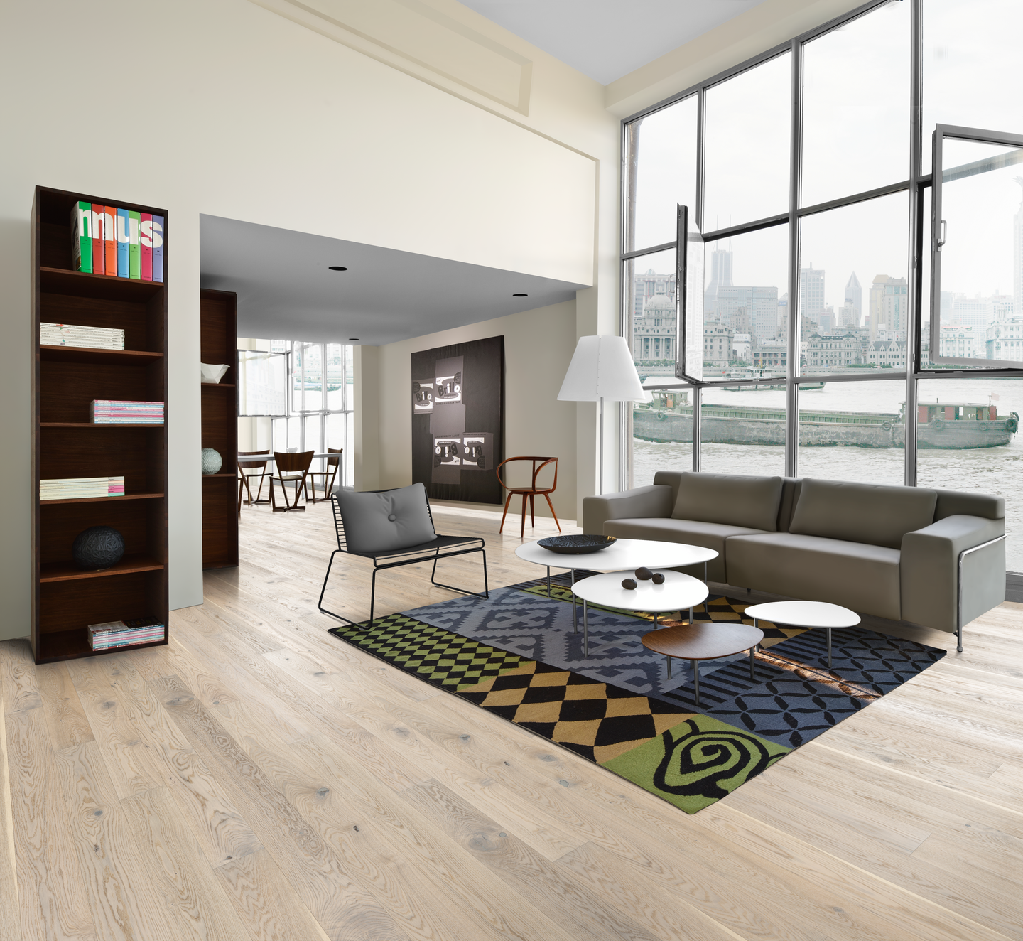 TRÄGOLV KÄHRS 15MM EK VIT VIGO PLANK, 2,19m² MATTLACK 2420X151 MIFAS