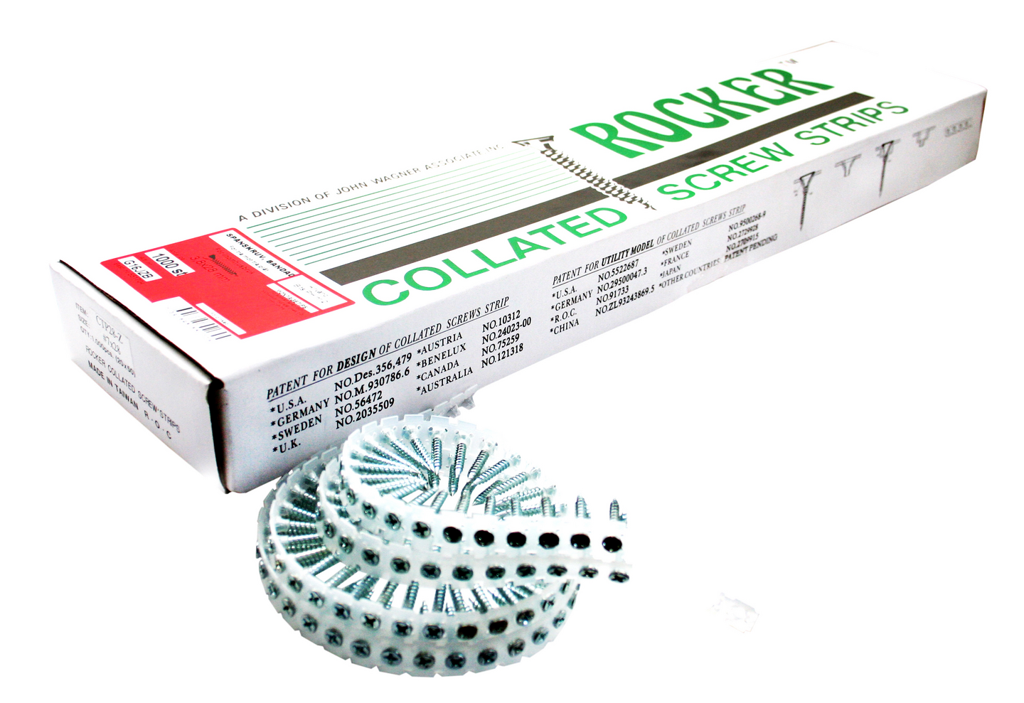 SOCKELSKRUV GRABBER G16JZB BANDAD1000, TRÄ O PLÅT, BITS 2, CA10-20/M2